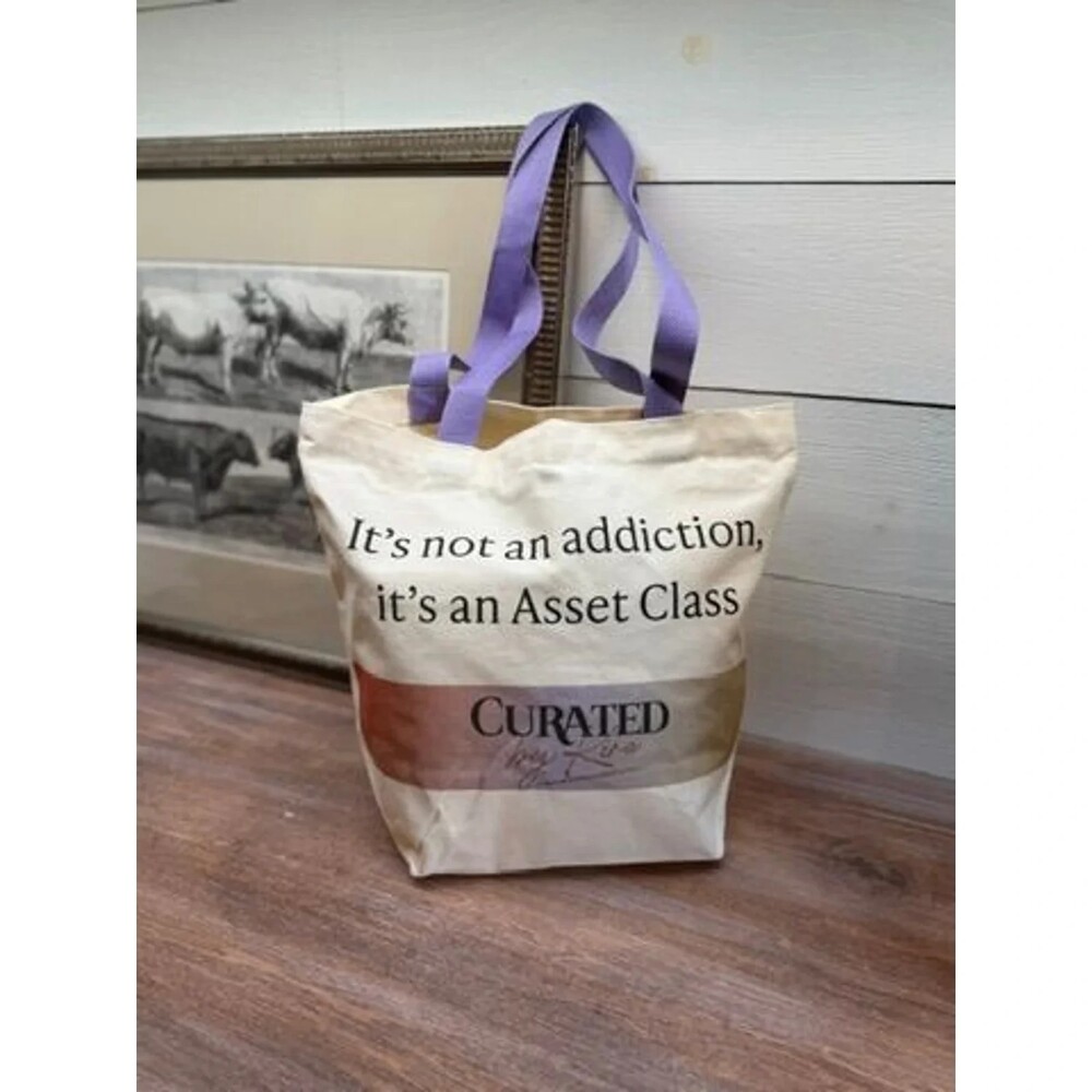0 - Curated by Kira Graphic Tote "It's not an addiction, it's an Asset Class"